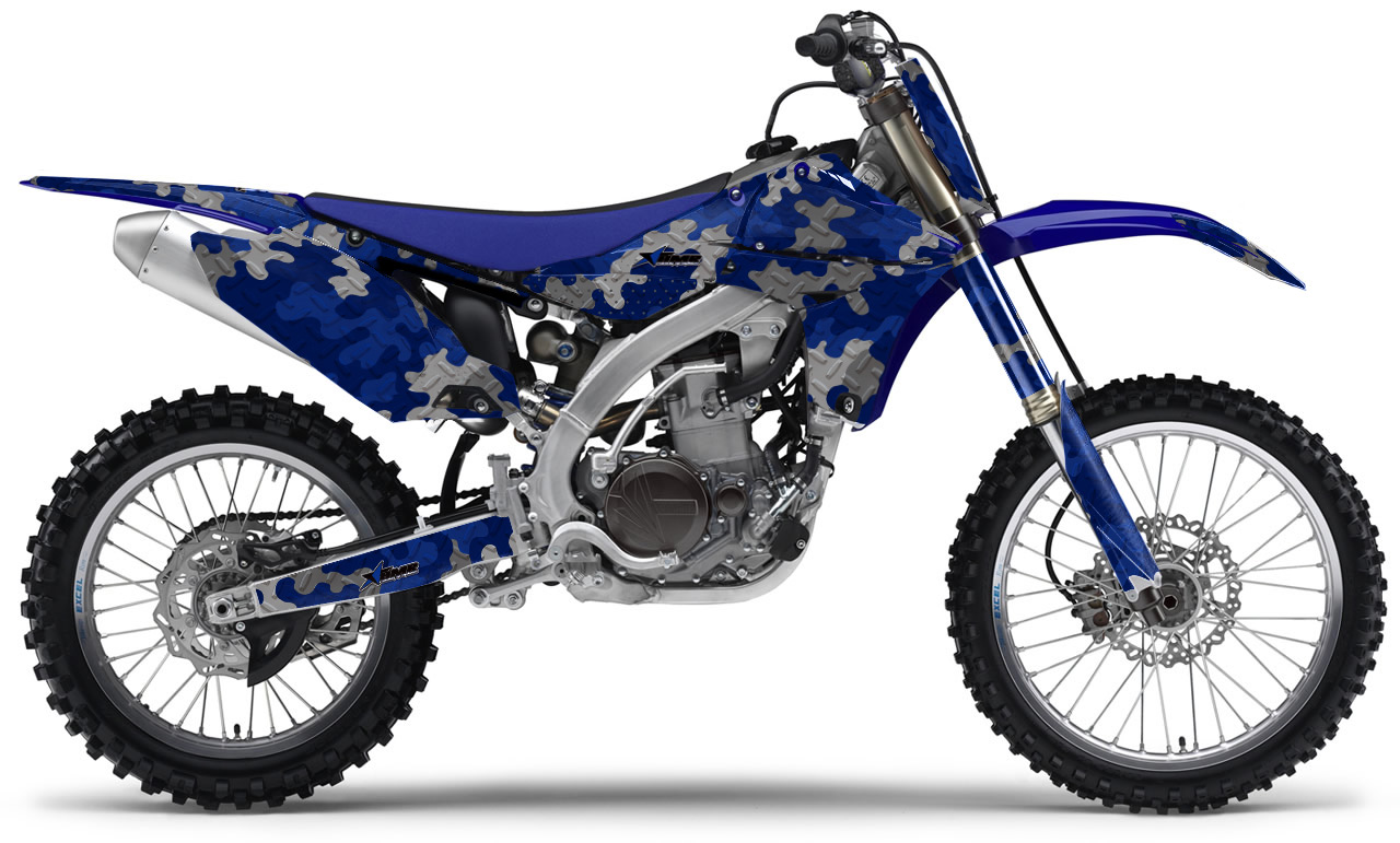 Yamaha YZ450F 2010 Graphics CAMO PLATE-BLUE-NP